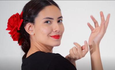 Une coiffure de flamenco