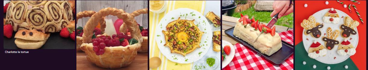 Aperçu de la section « Recettes innovantes »