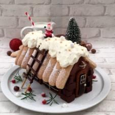 Une maison en biscuits et chocolat