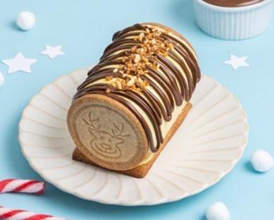 Une mini-bûche glacée de Noël