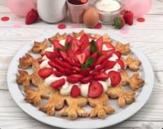 Une tarte aux fraises chantilly