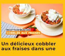 Deux Cobbler aux fraises