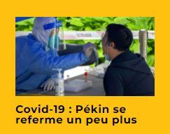 capture d’une vidéo parlant de la Covid-19 à Pékin