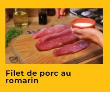 Capture de la recette du Filet de porc au romarin