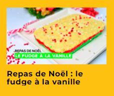 Le Fudge à la vanille est servi sur un plat