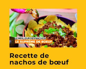 Des Nachos de bœuf au fromage