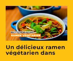 ramen végétarien dans une tasse