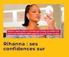 Une photo illustrant Rihanna se regardant dans le miroir