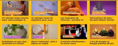 Des vidéos décoratives