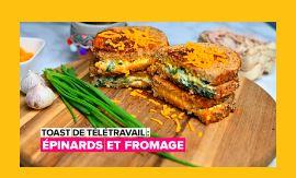 Le Sandwich aux épinards et au fromage