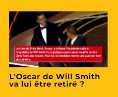 Will Smith qui gifle Chris Rock